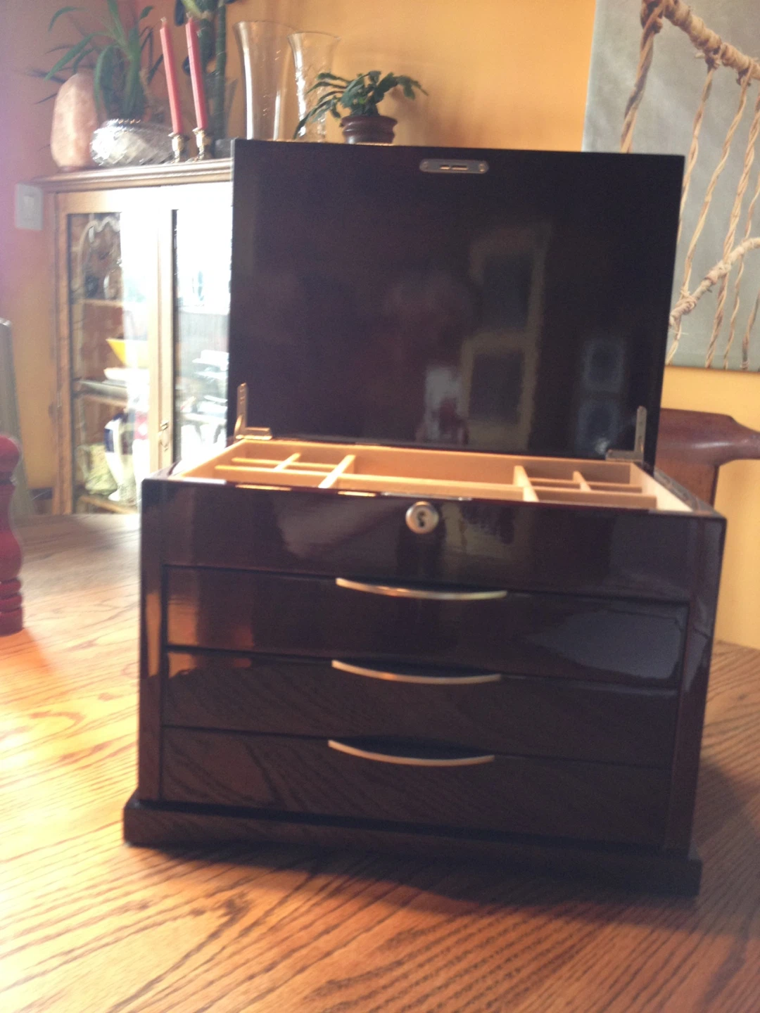 Wooden Jewellery Box with Drawers - photo 3