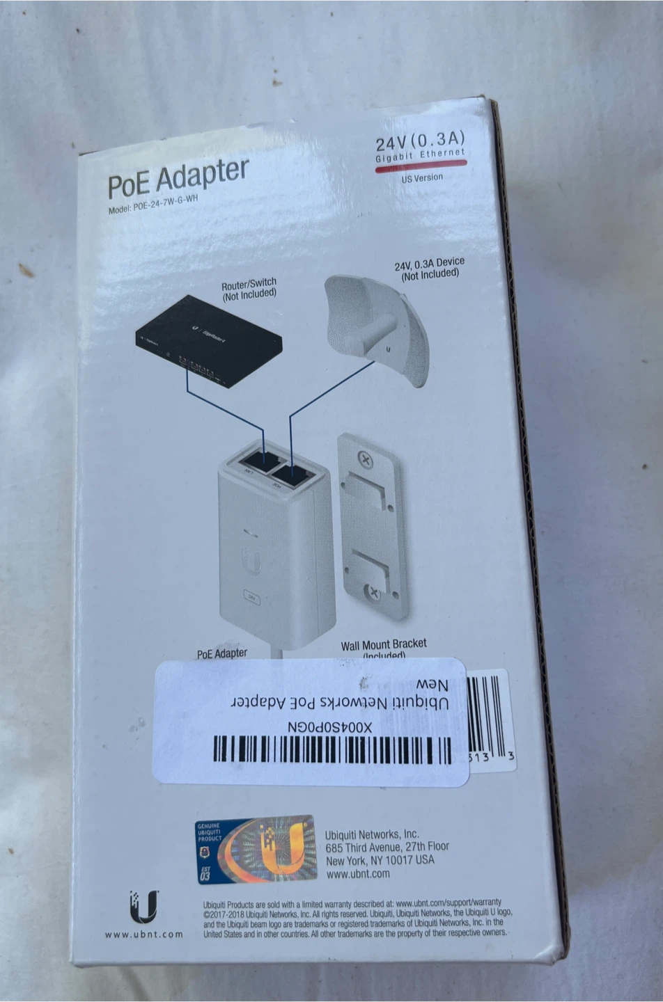 Ubiquiti Networks PoE Adapter 24V (0.3A) - photo 2