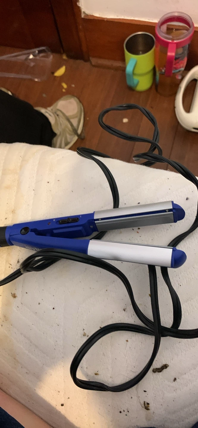 Blue Hair Curling Iron call 672-975-5756