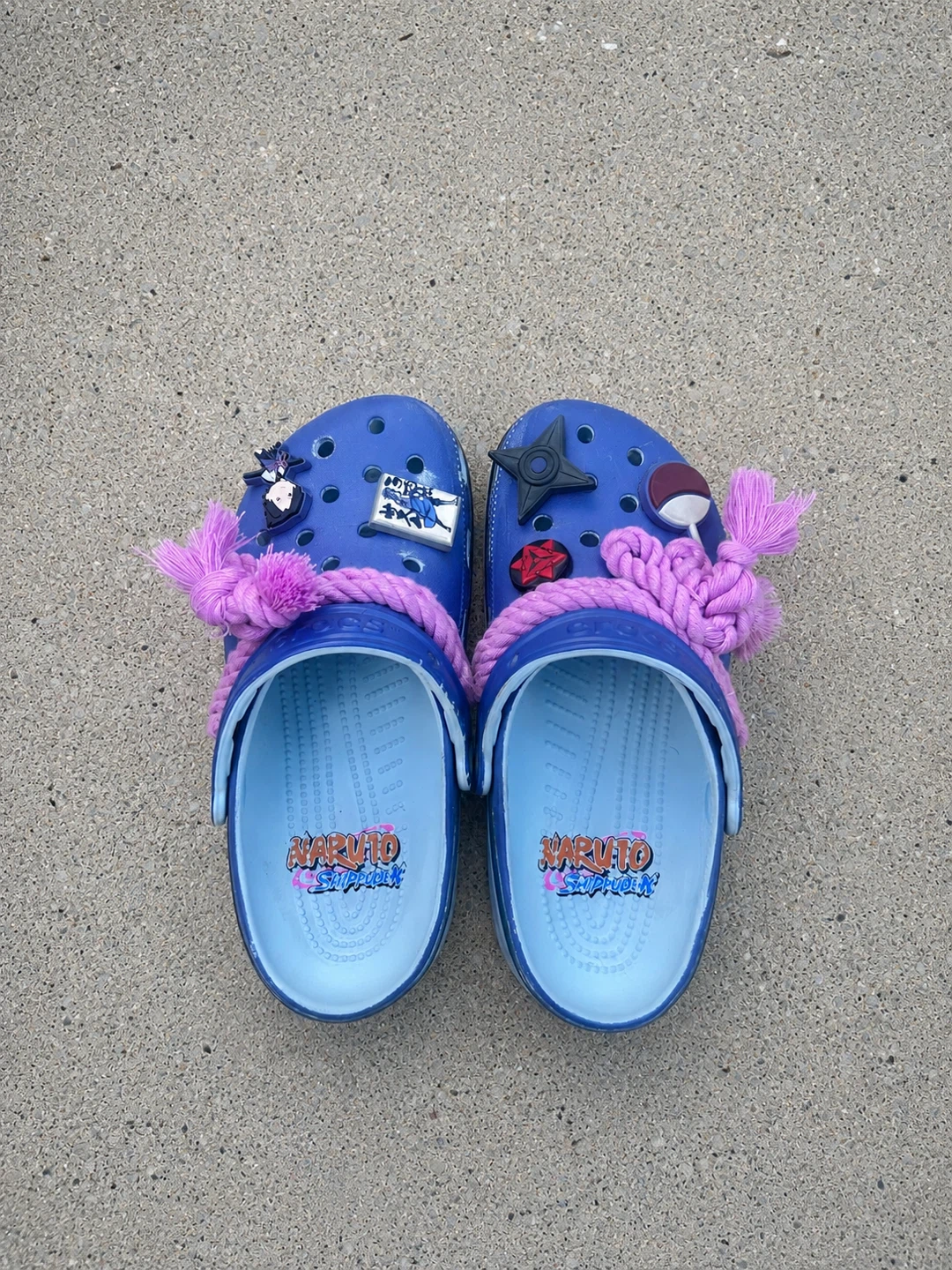 Naruto Shippuden Sasuke Crocs with Charms
