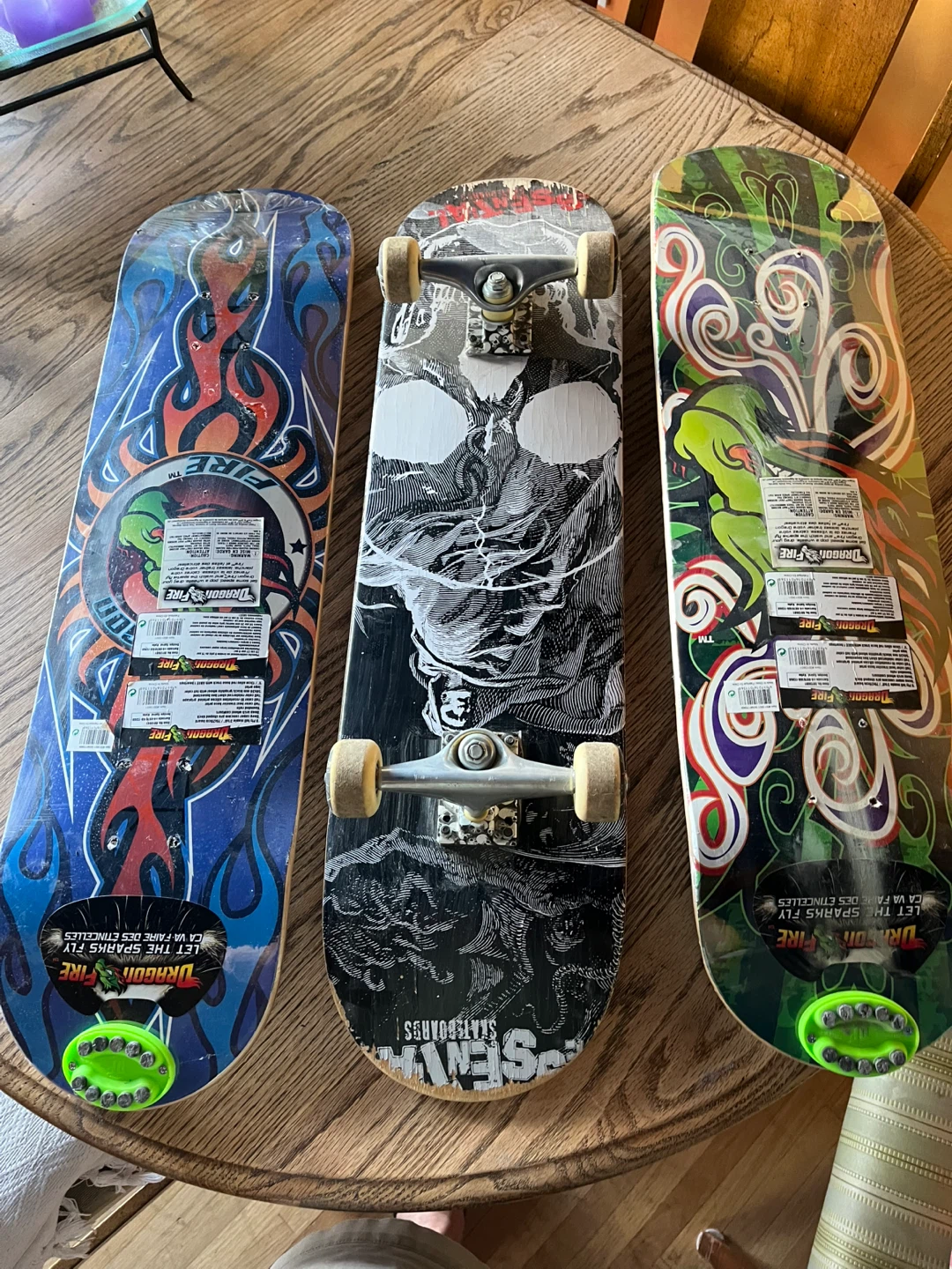 Dragon Fire Skateboards Lot