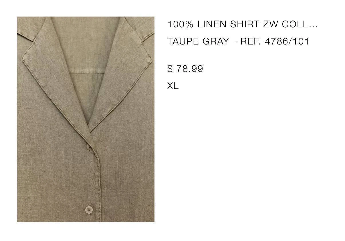 ZARA Linen Shirt - Size XL - photo 2