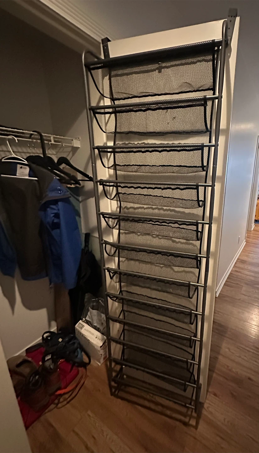 10-Tier Over-the-Door Shoe Rack