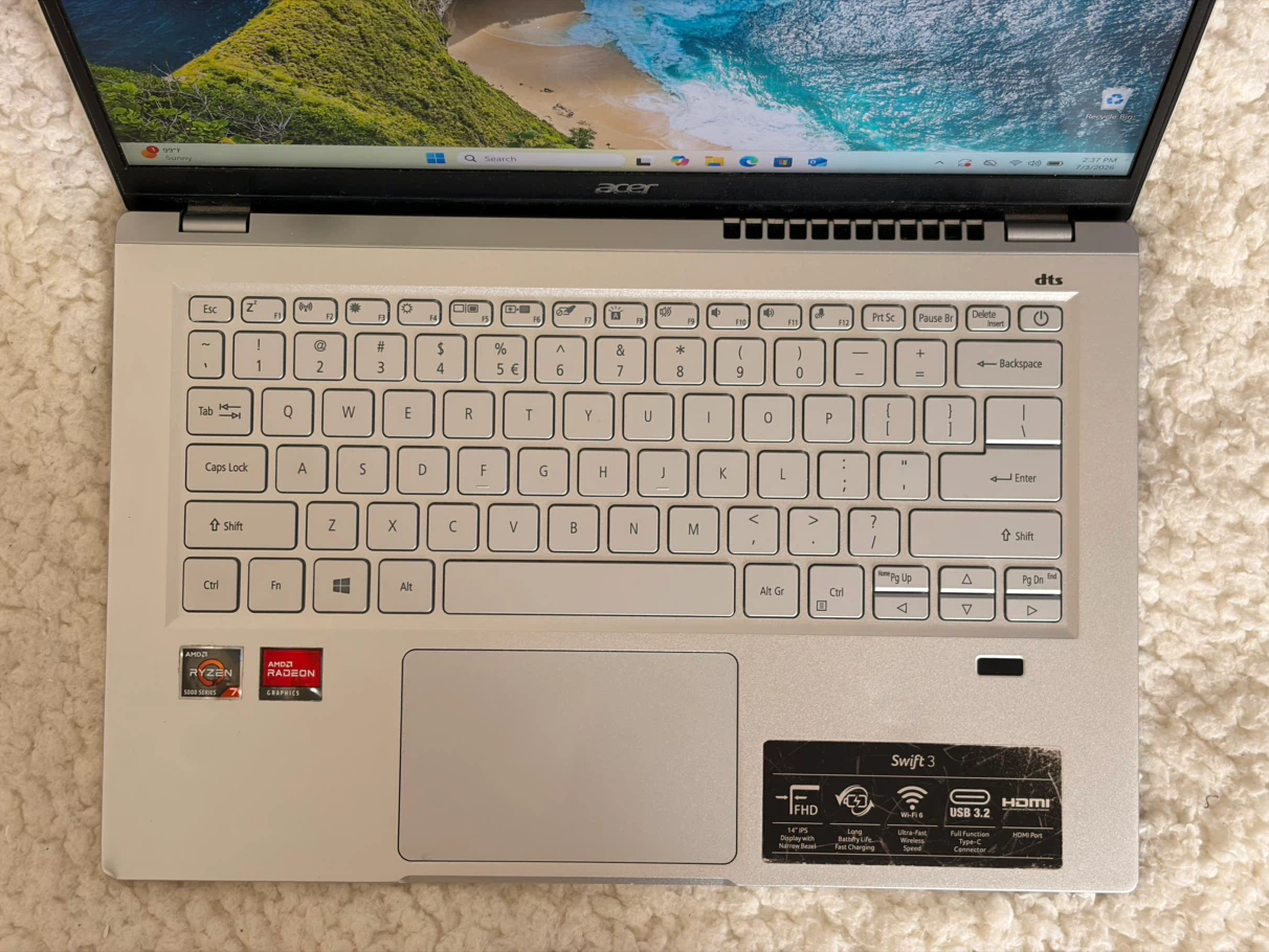Acer Swift 3 SF314-43 Laptop — Ryzen 7 / 8GB / 500GB SSD - photo 2