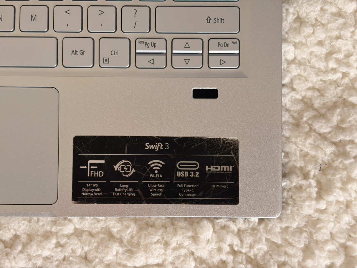 Acer Swift 3 SF314-43 Laptop — Ryzen 7 / 8GB / 500GB SSD - photo 3