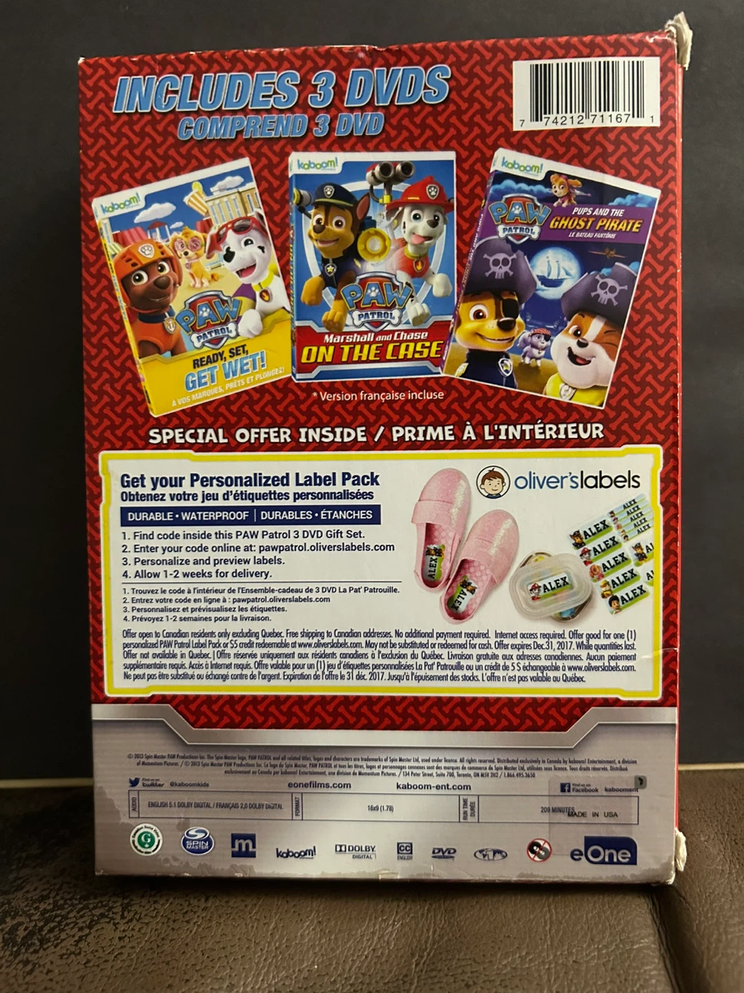 Paw Patrol 3 DVD Gift Set - photo 2