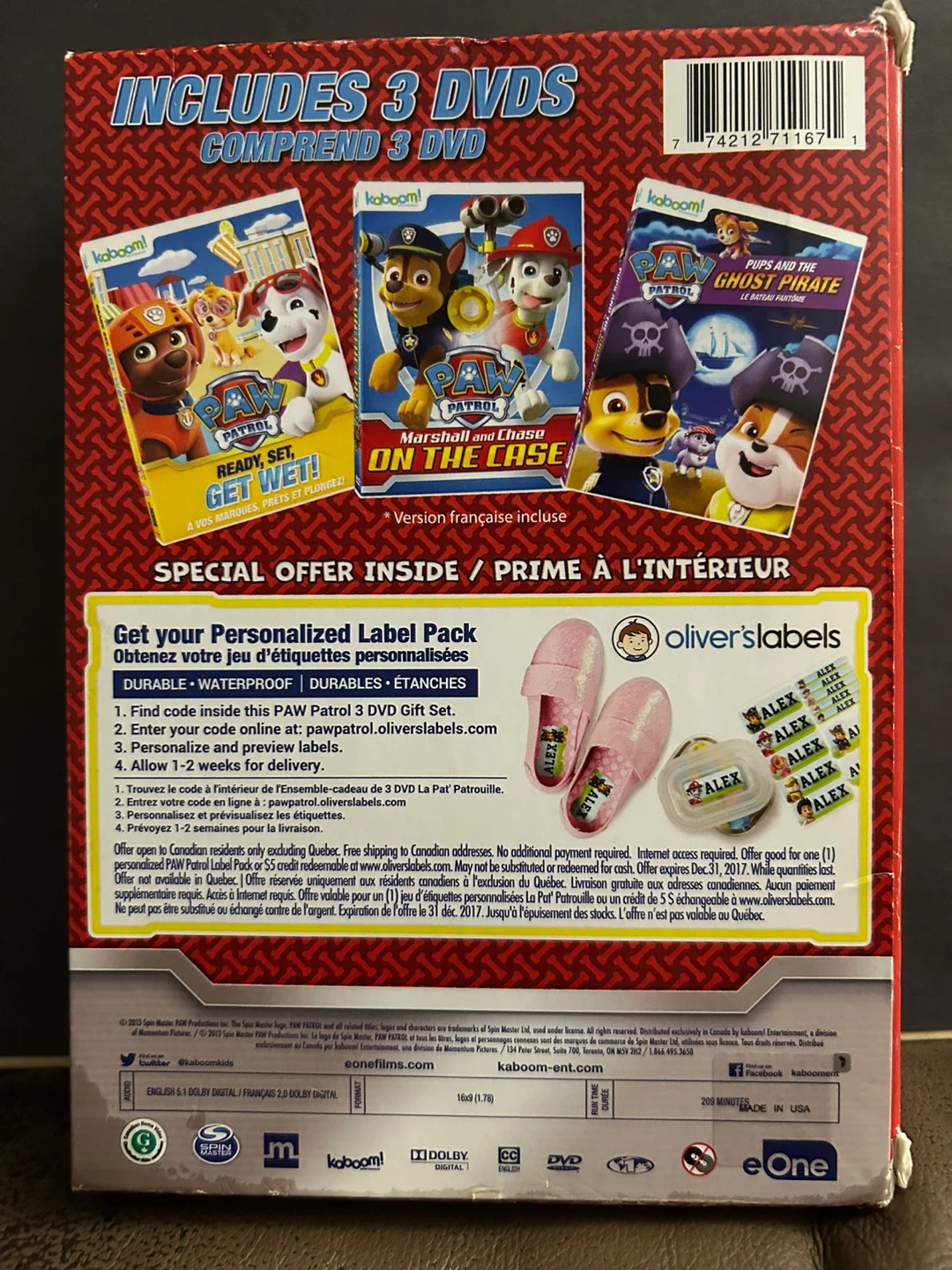 Paw Patrol 3 DVD Gift Set - photo 4