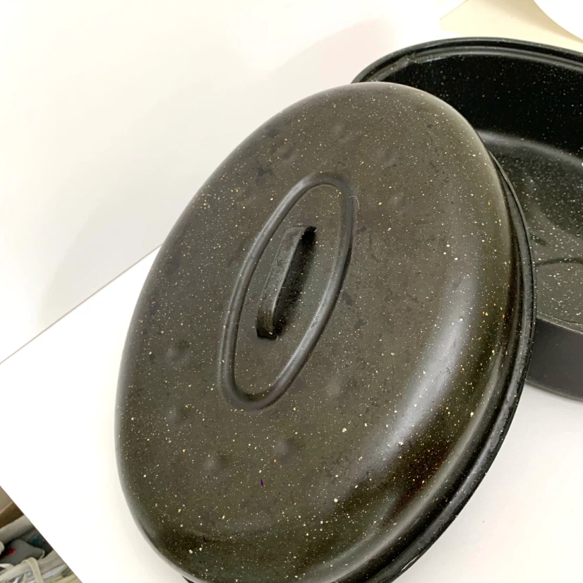 Roasting Pan Roaster Oven Pan Bakeware With Lid Kitchen - photo 4