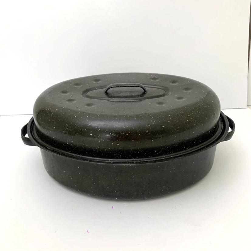 Roasting Pan Roaster Oven Pan Bakeware With Lid Kitchen - photo 5