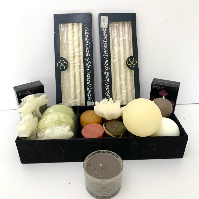 Candles Decorative Mix Candle Pillar Candles Tea Lights Bundle