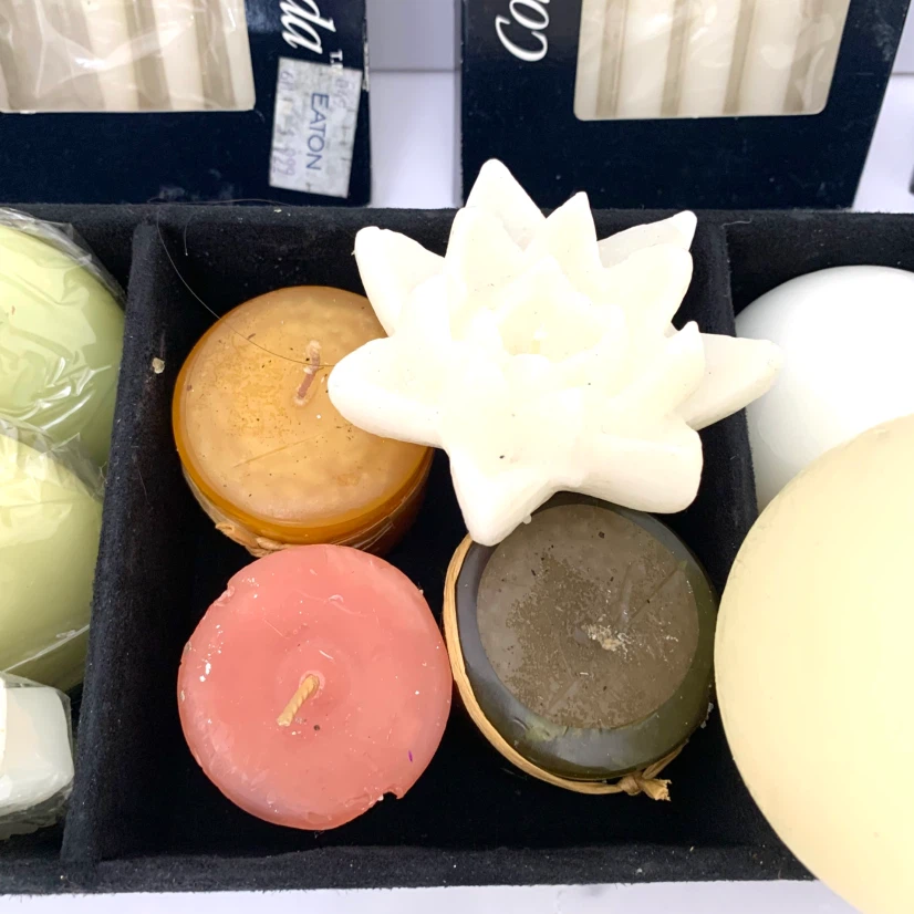 Candles Decorative Mix Candle Pillar Candles Tea Lights Bundle - photo 4
