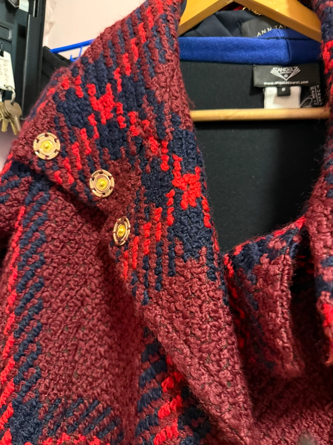 Ann Taylor Plaid Wool Blend Coat - photo 4