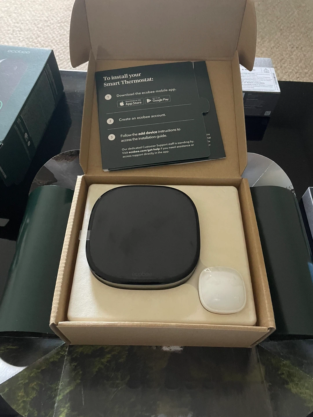 Ecobee Smart Thermostat with Sensors and Smart Doorbell Camera - photo 2