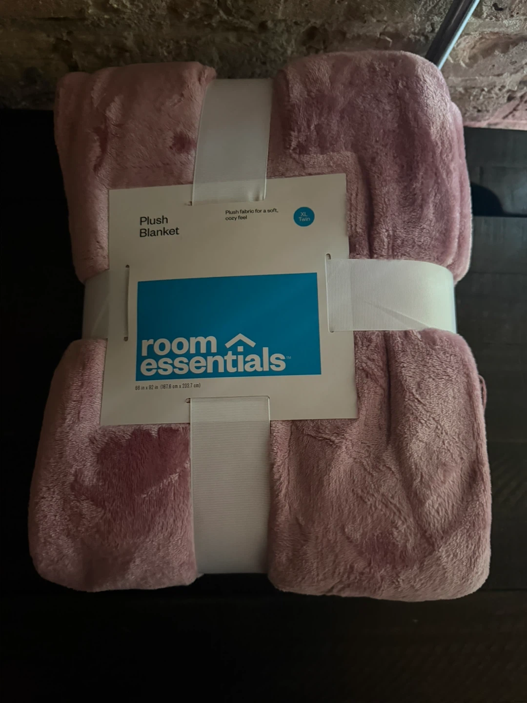 Room Essentials Plush Blanket XL Twin - Pink - photo 3