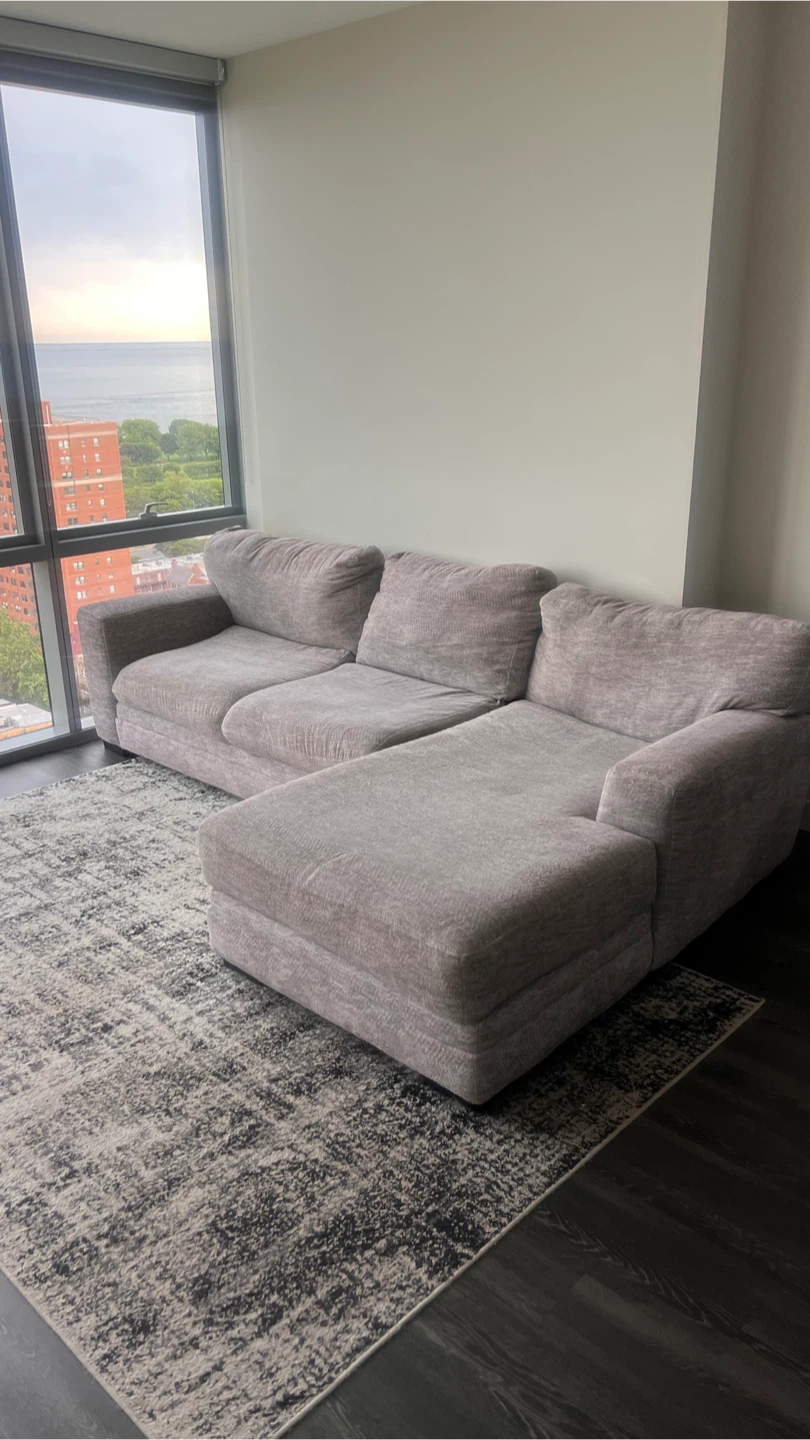 Sectional With Soft Texture