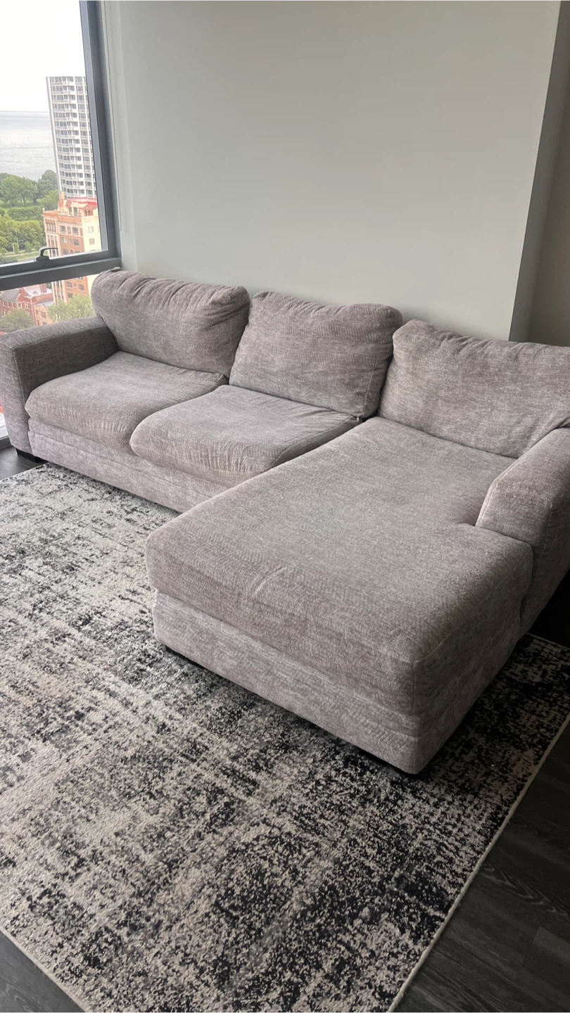 Sectional With Soft Texture - photo 2