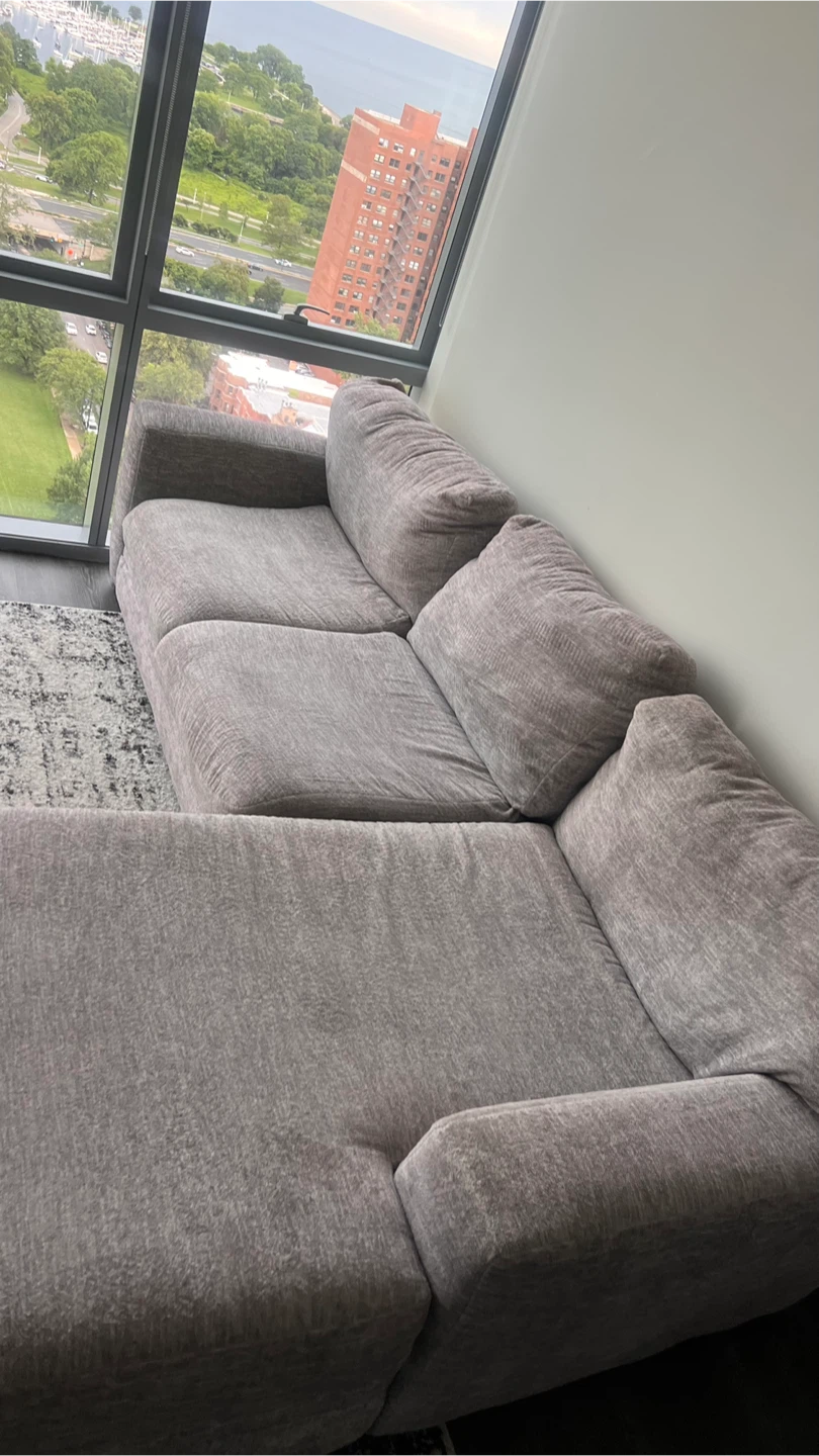 Sectional With Soft Texture - photo 3