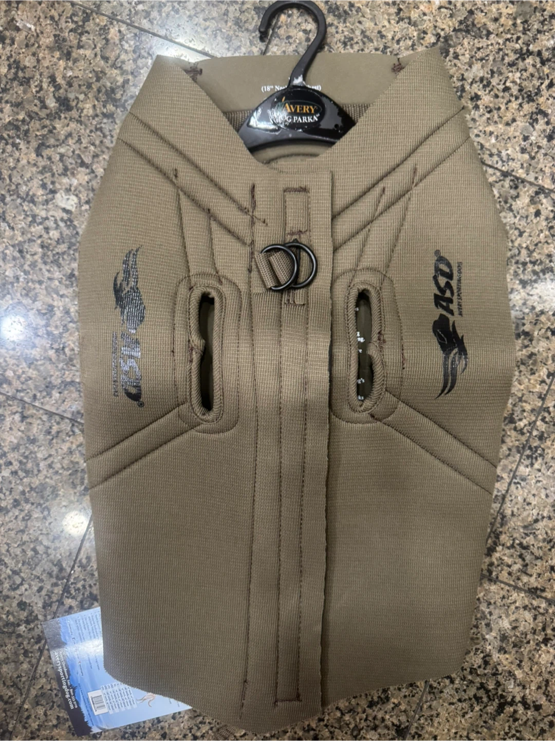 Boater's Dog Parka size Large