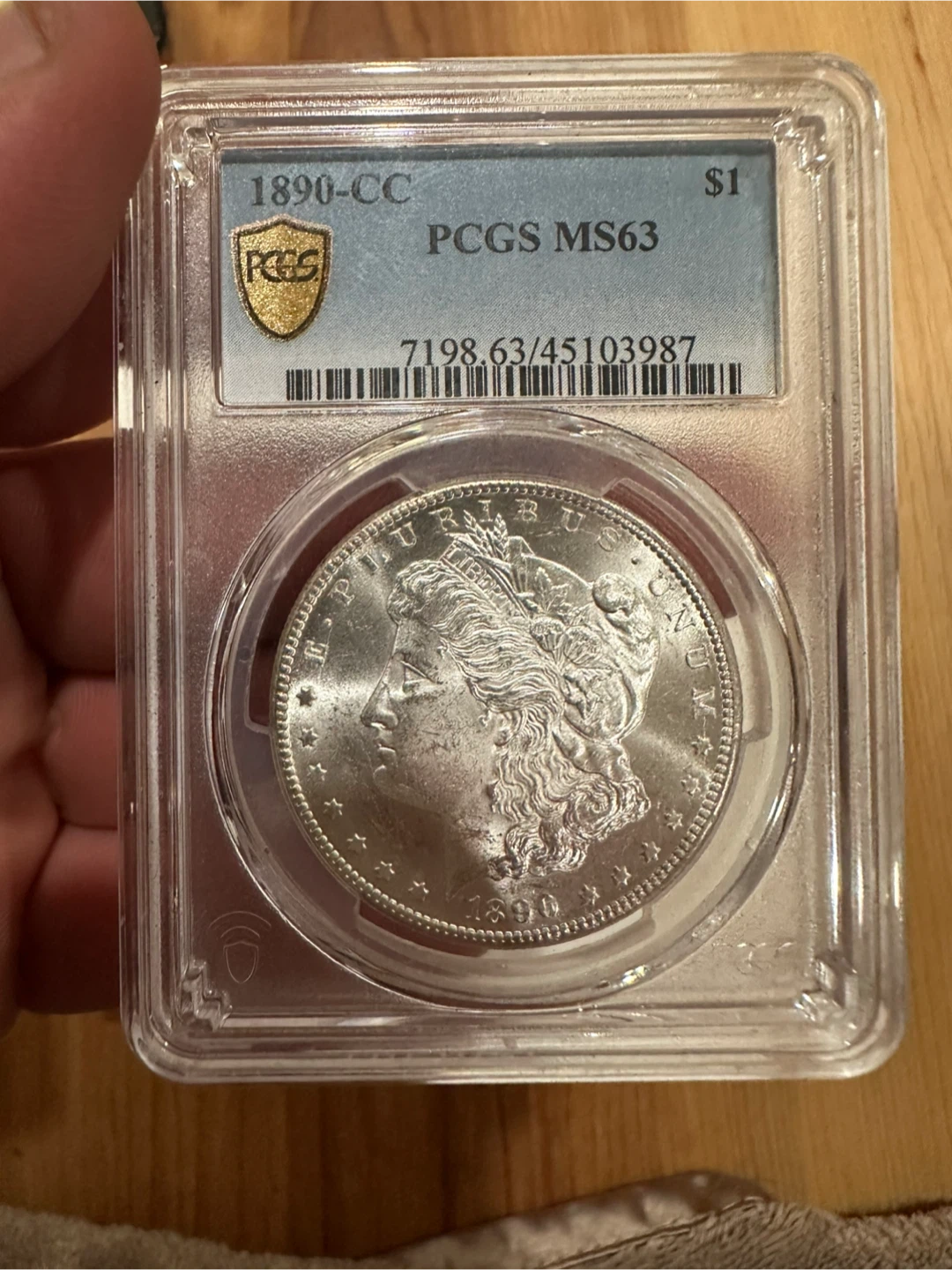 1890-CC Morgan Silver Dollar PCGS MS63