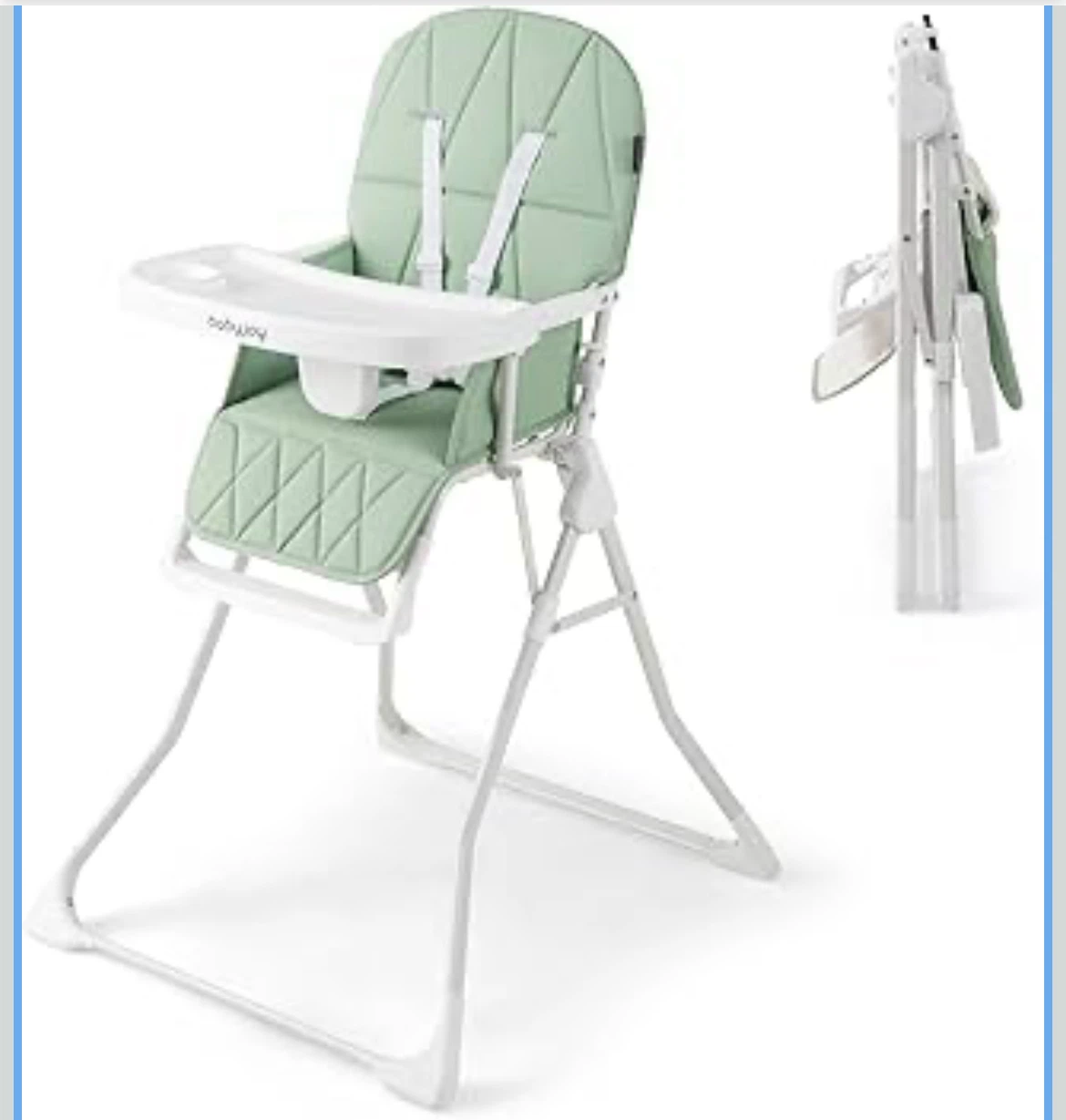 BabyJoy High Chair PU Seat Cushion Green - photo 4