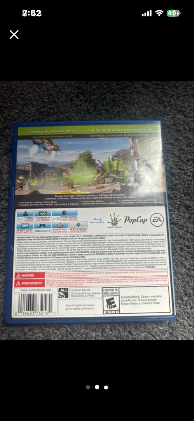 PS4 Plants vs. Zombies: Garden Warfare Game - photo 3