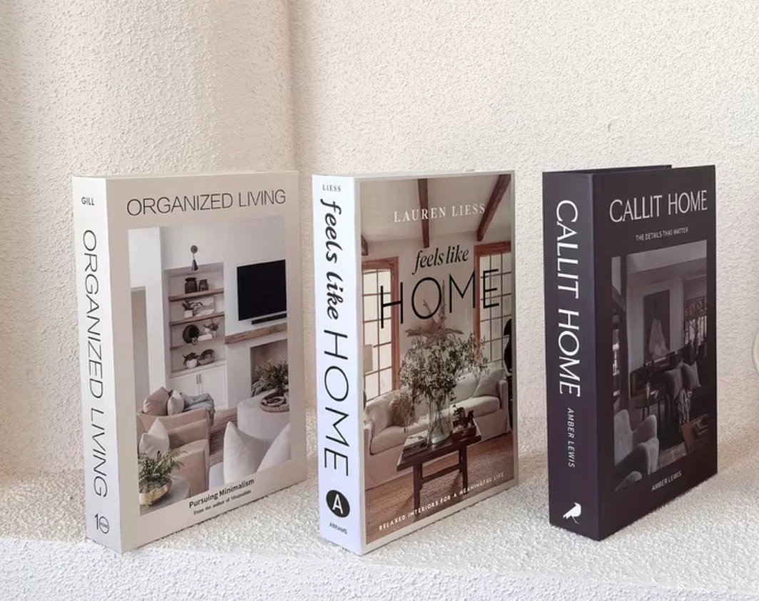 New 3pcs decorative faux book