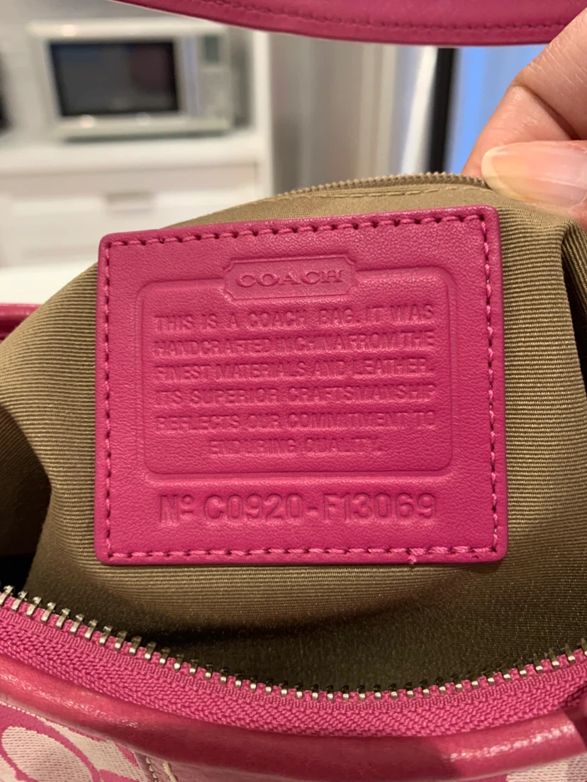 🎀💗Coach Hampton Hobo Bag - Pink Signature Canvas Leather 💗🎀🩷 - photo 2