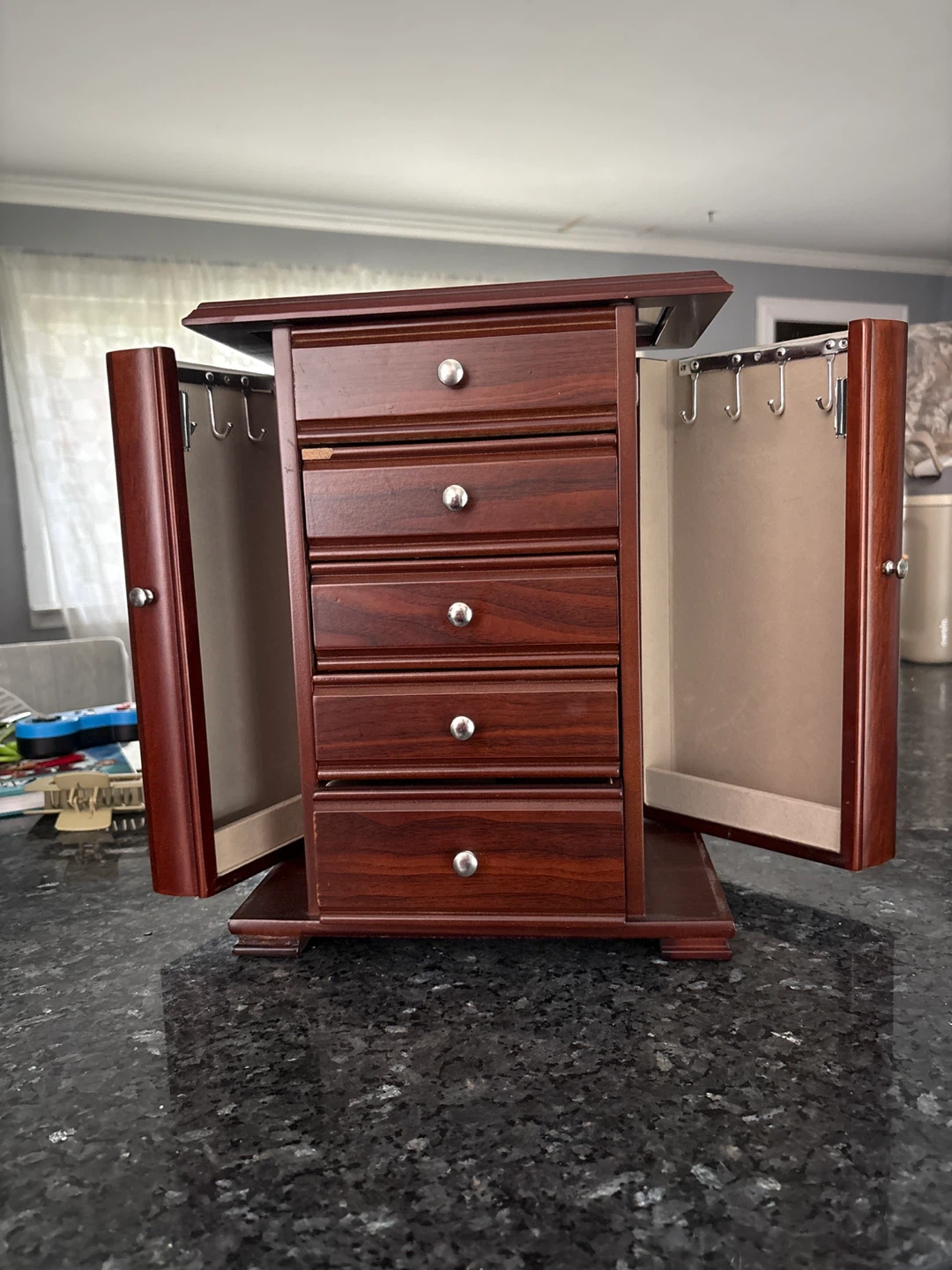Wooden Jewelry Box Organizer