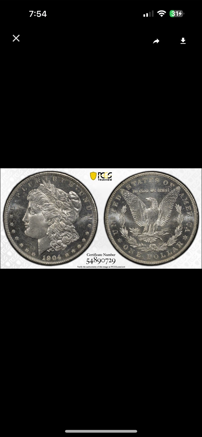 1904 Morgan Silver Dollar PCGS MS64PL - photo 3