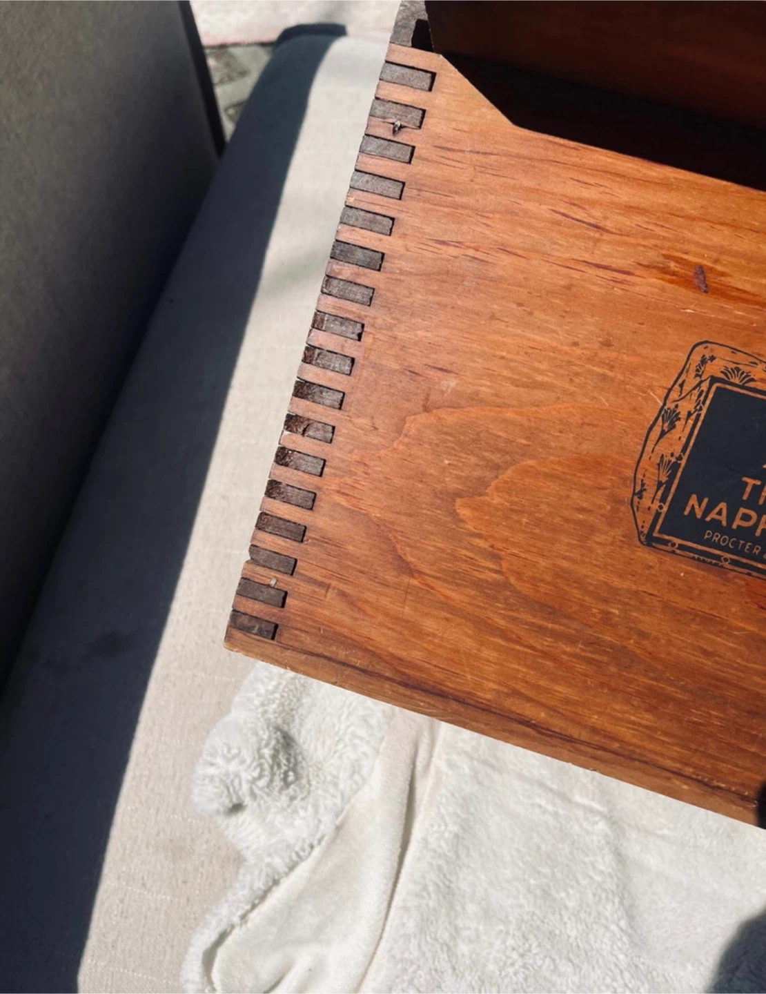 Vintage P&G The White Naphtha Soap Wooden Crate - photo 4