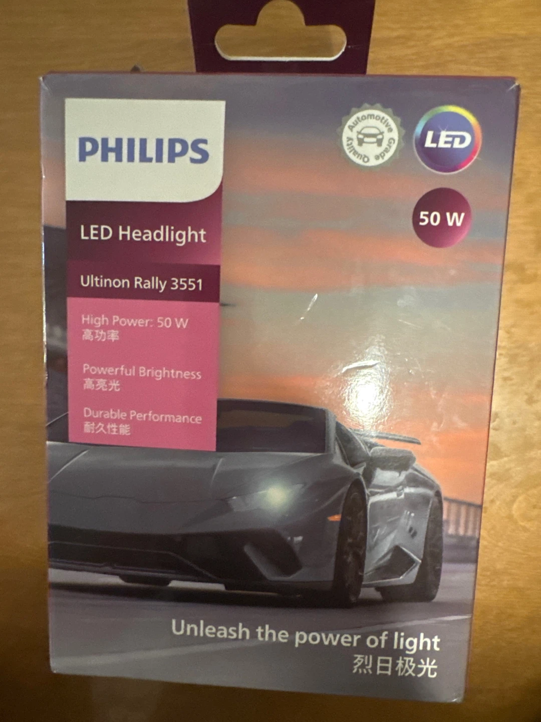 New Philips 3551 LED Bulbs - HB3 / HB4 (9005 / 9006) 50W