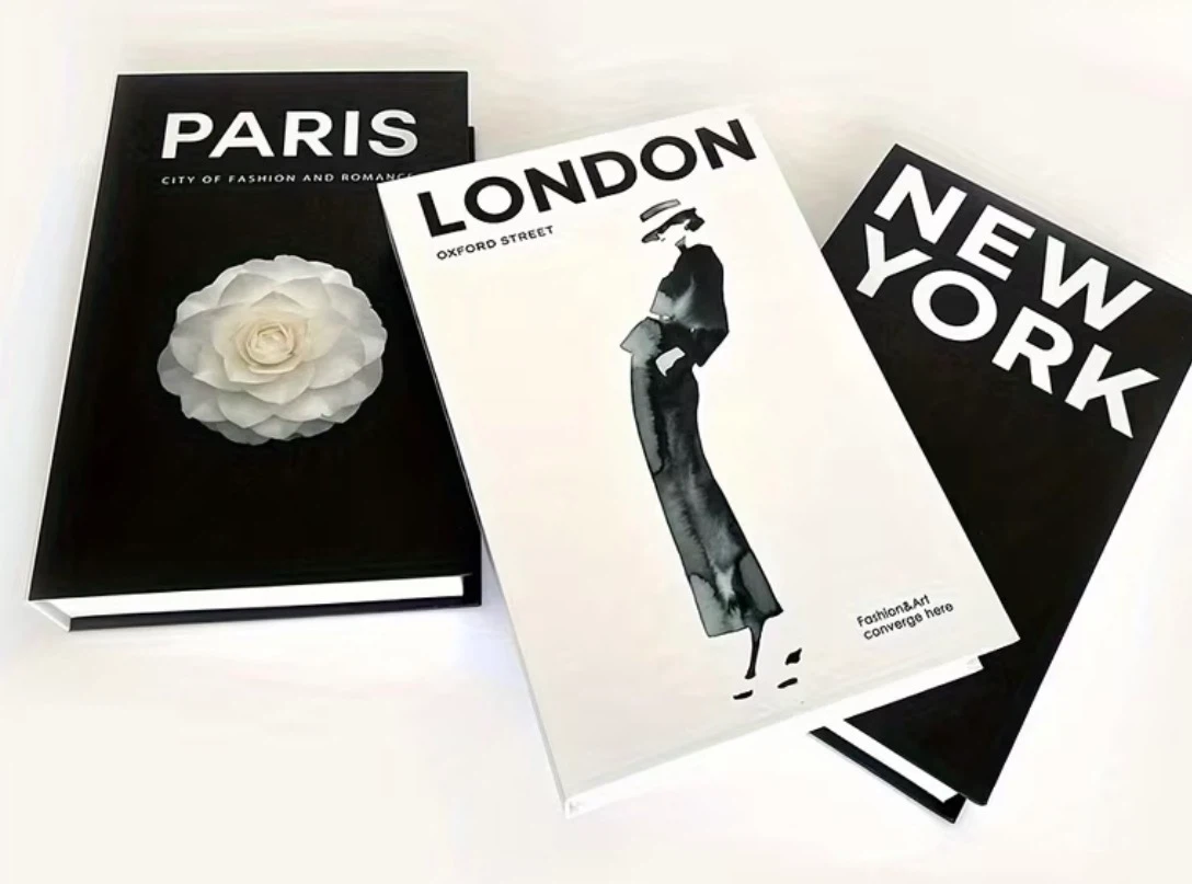 New 3pcs decorative faux books