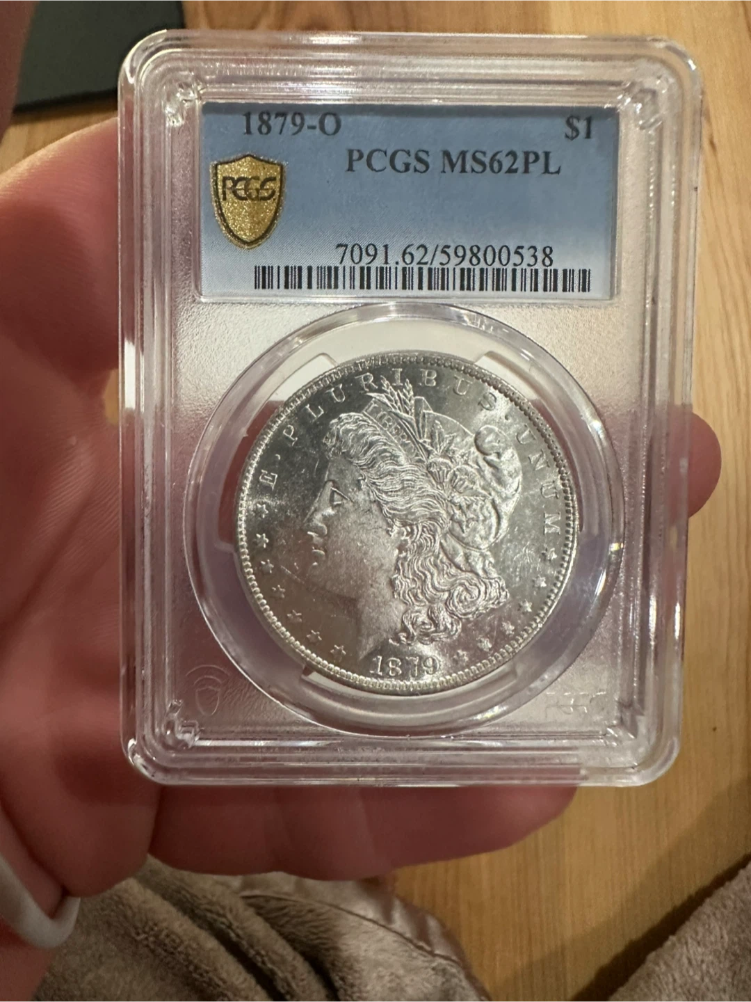 1879-O Morgan Silver Dollar PCGS MS62PL
