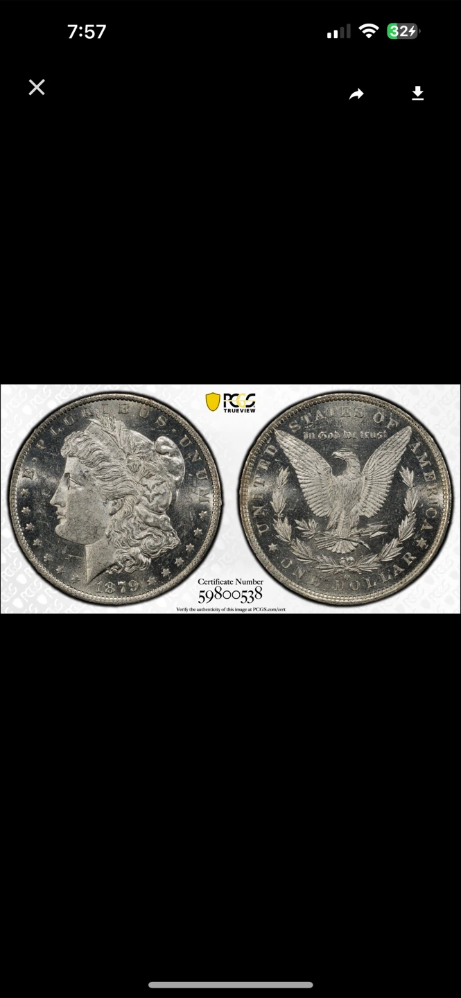 1879-O Morgan Silver Dollar PCGS MS62PL - photo 3