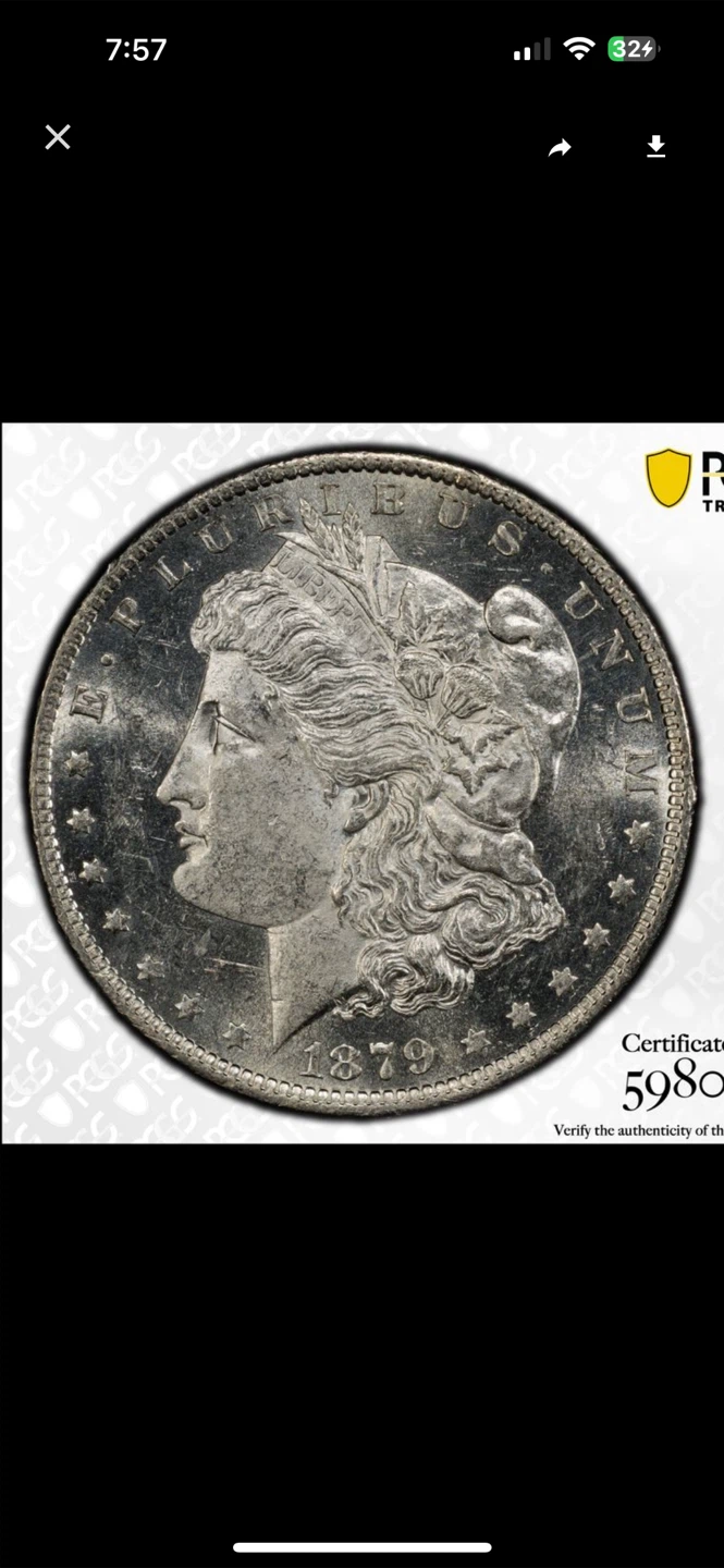1879-O Morgan Silver Dollar PCGS MS62PL - photo 4