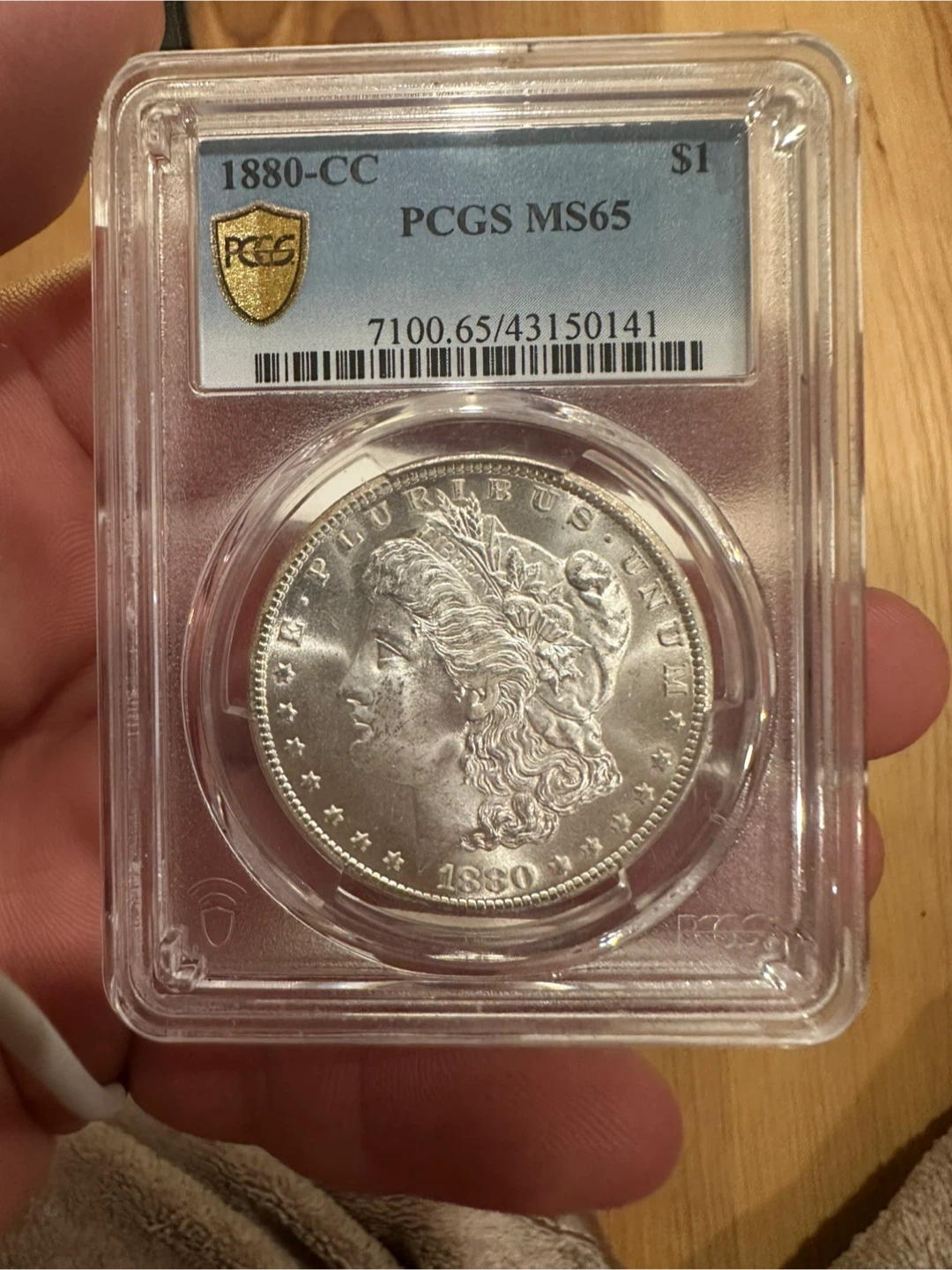 1880-CC Morgan Silver Dollar PCGS MS65