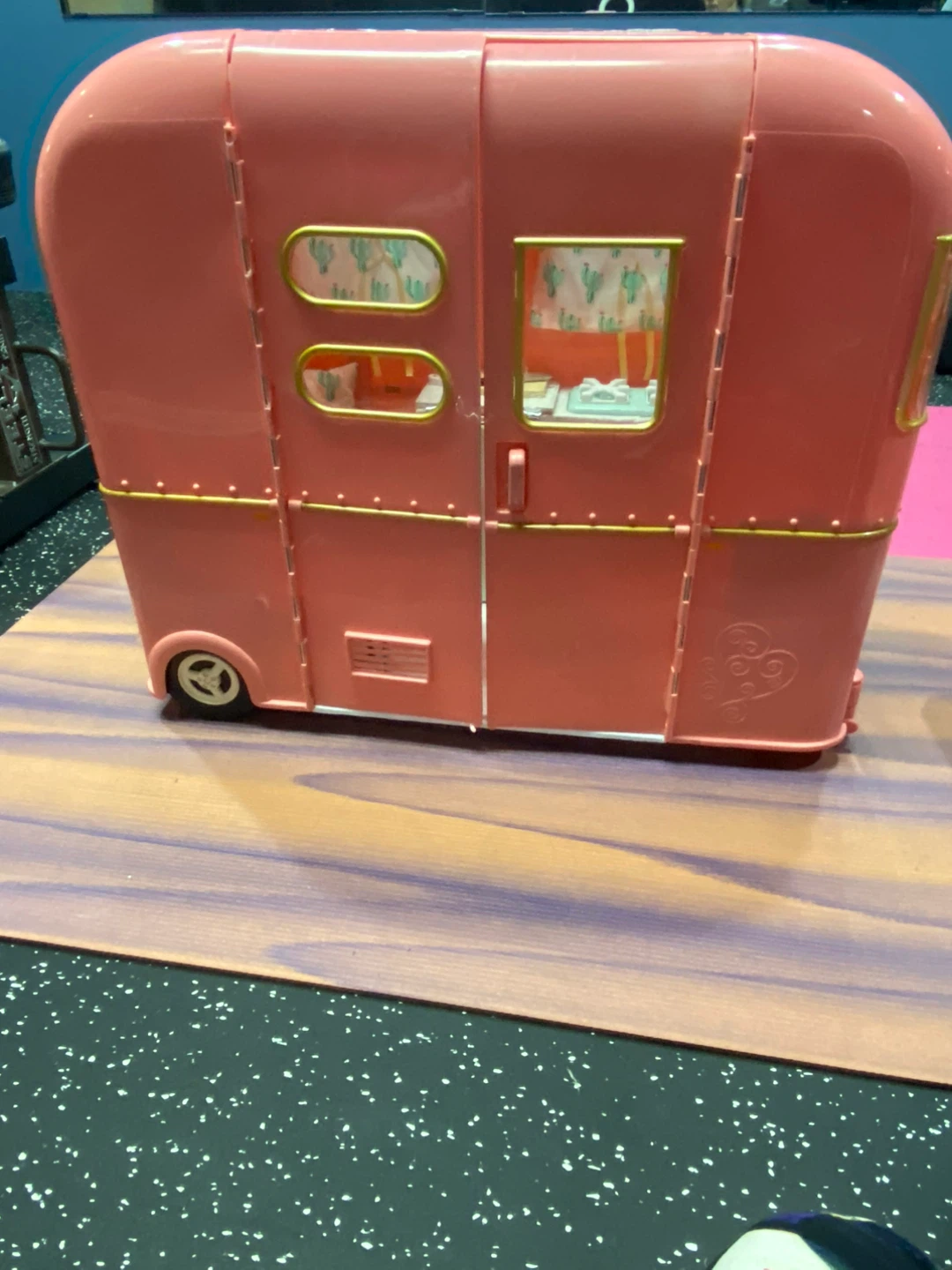 Our Generation Pink Camper with Surfboards