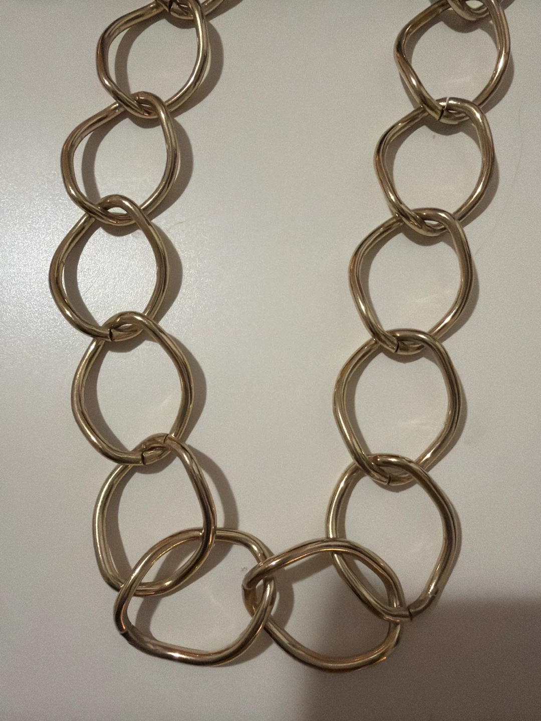 Fashion Jewelry- Gold-tone Chunky Link Chain Necklace - photo 2