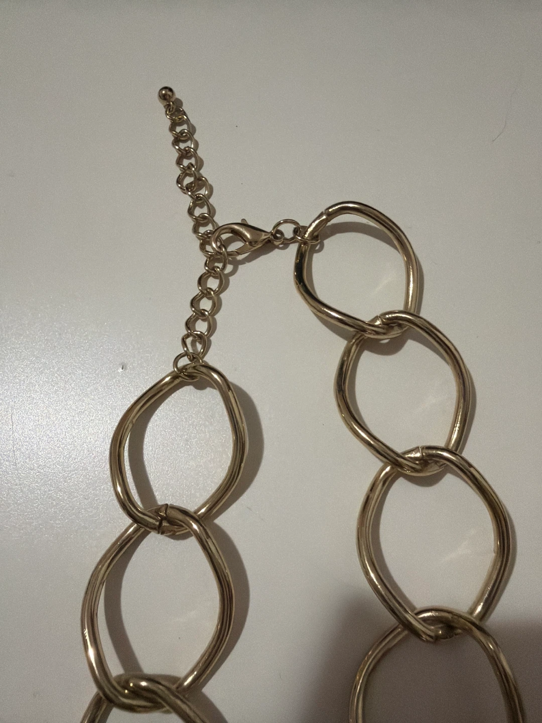 Fashion Jewelry- Gold-tone Chunky Link Chain Necklace - photo 3