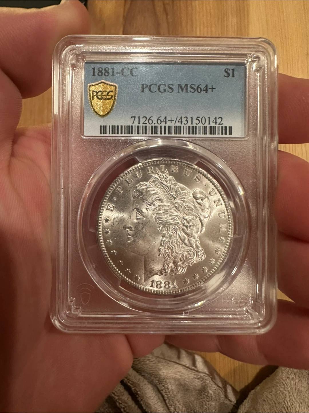 1881-CC Morgan Silver Dollar PCGS MS64+