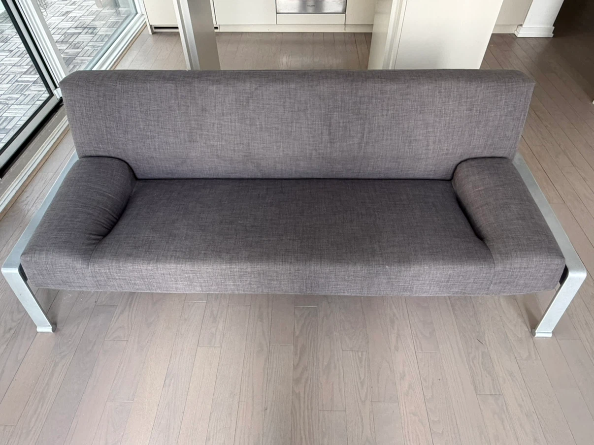 IKEA Sofa Bed / Sleeper Sofa in Grey -  Quality Steel Frame
