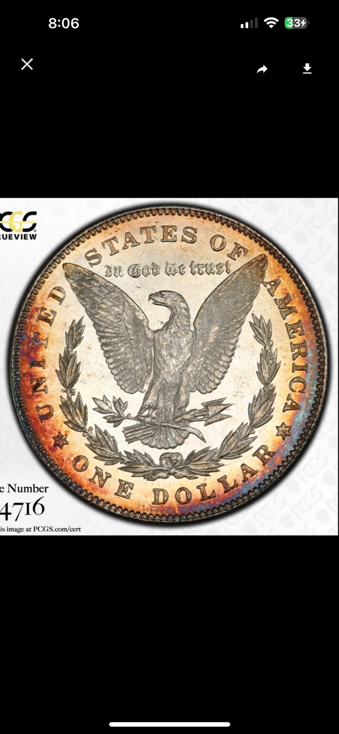 1878 7TF Morgan Silver Dollar PCGS MS63 - photo 5