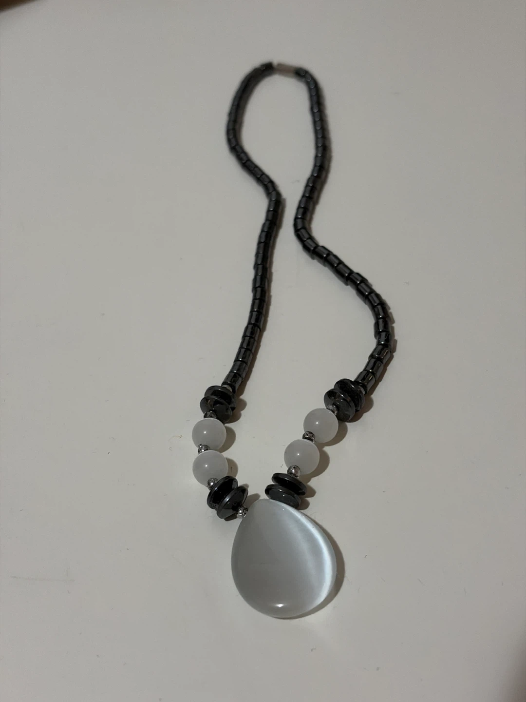 Hematite and Moonstone Necklace