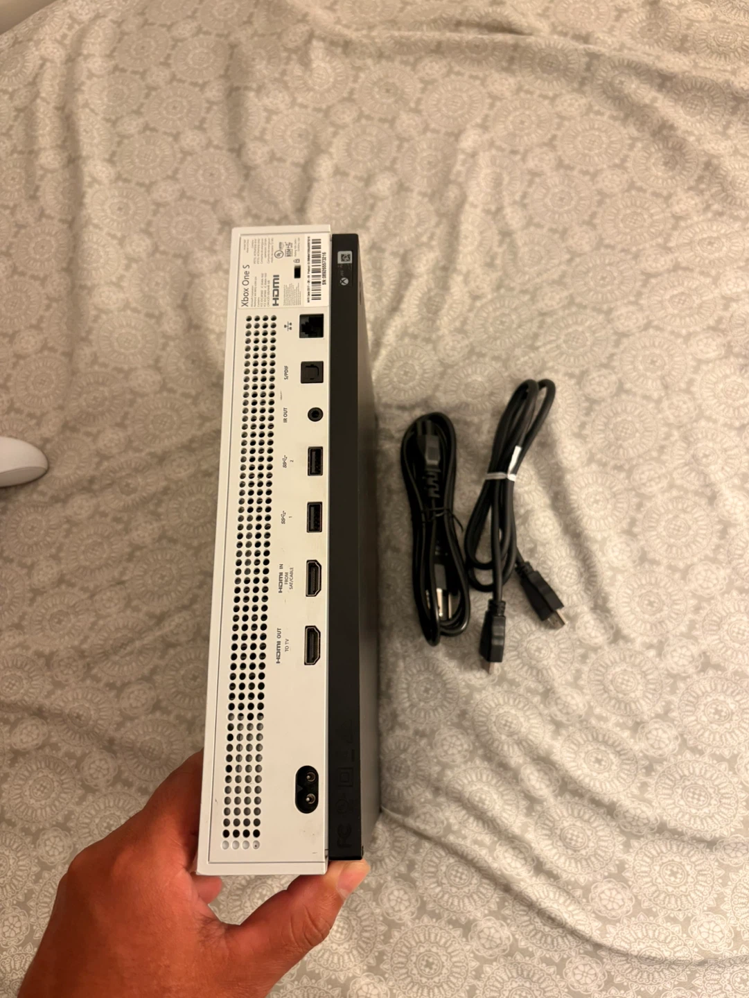 White Xbox One S Console with Controller