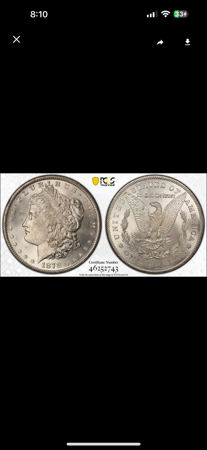 1878-CC Morgan Silver Dollar PCGS MS64 - photo 3