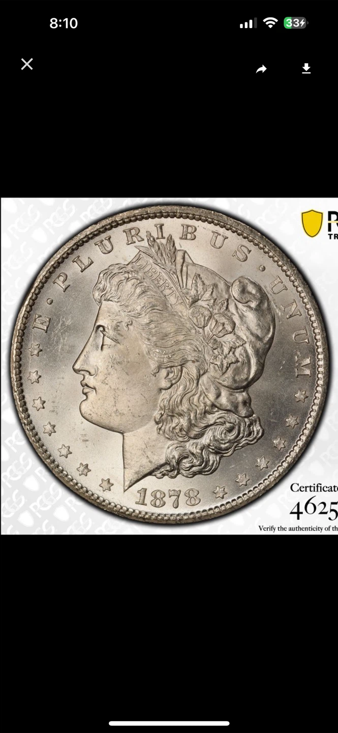 1878-CC Morgan Silver Dollar PCGS MS64 - photo 4
