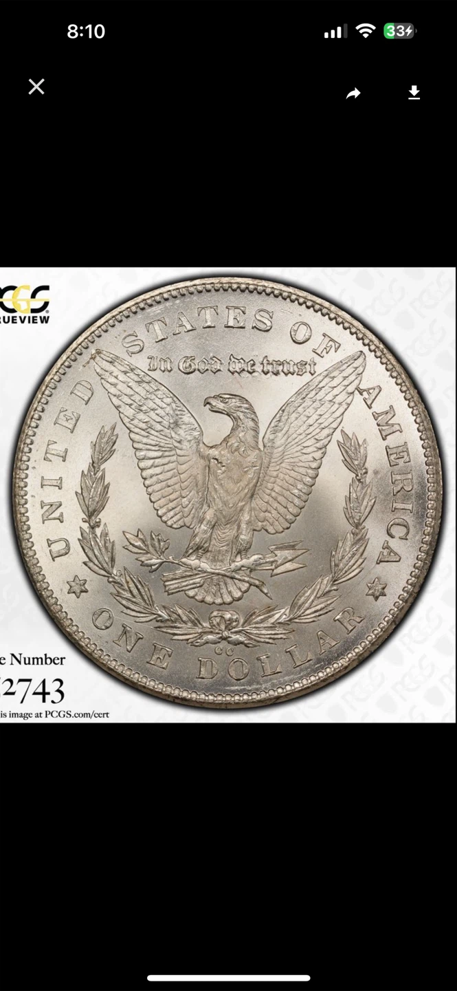 1878-CC Morgan Silver Dollar PCGS MS64 - photo 5