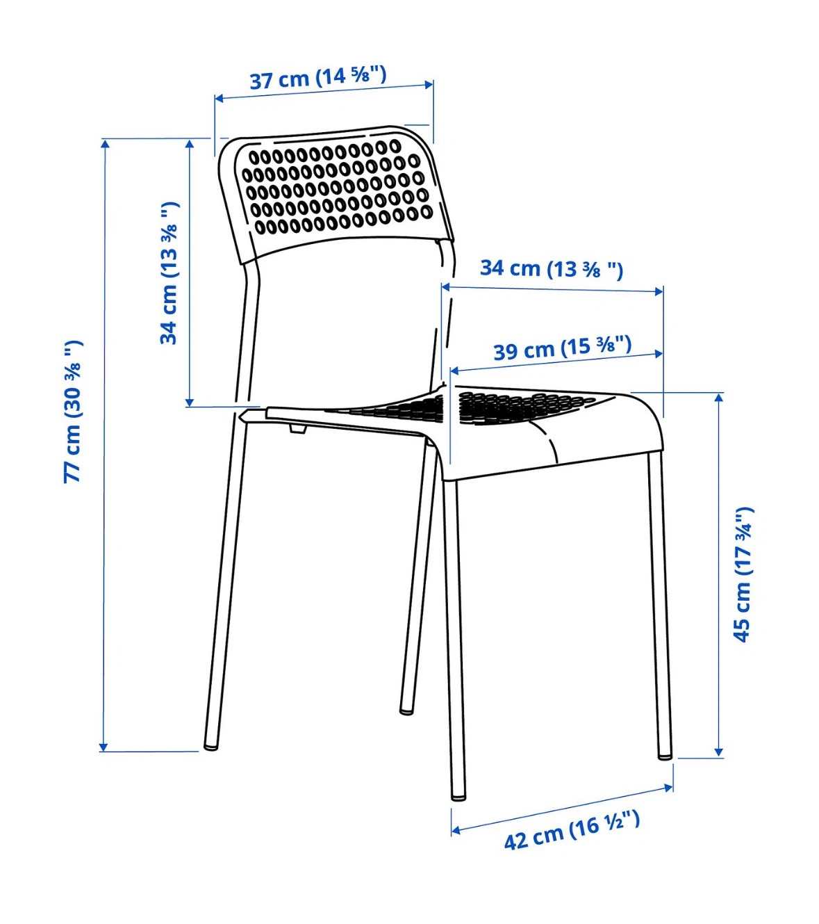 [LAST CHANCE - 5 DAYS LEFT] 2 White IKEA ADDE Chairs - photo 5