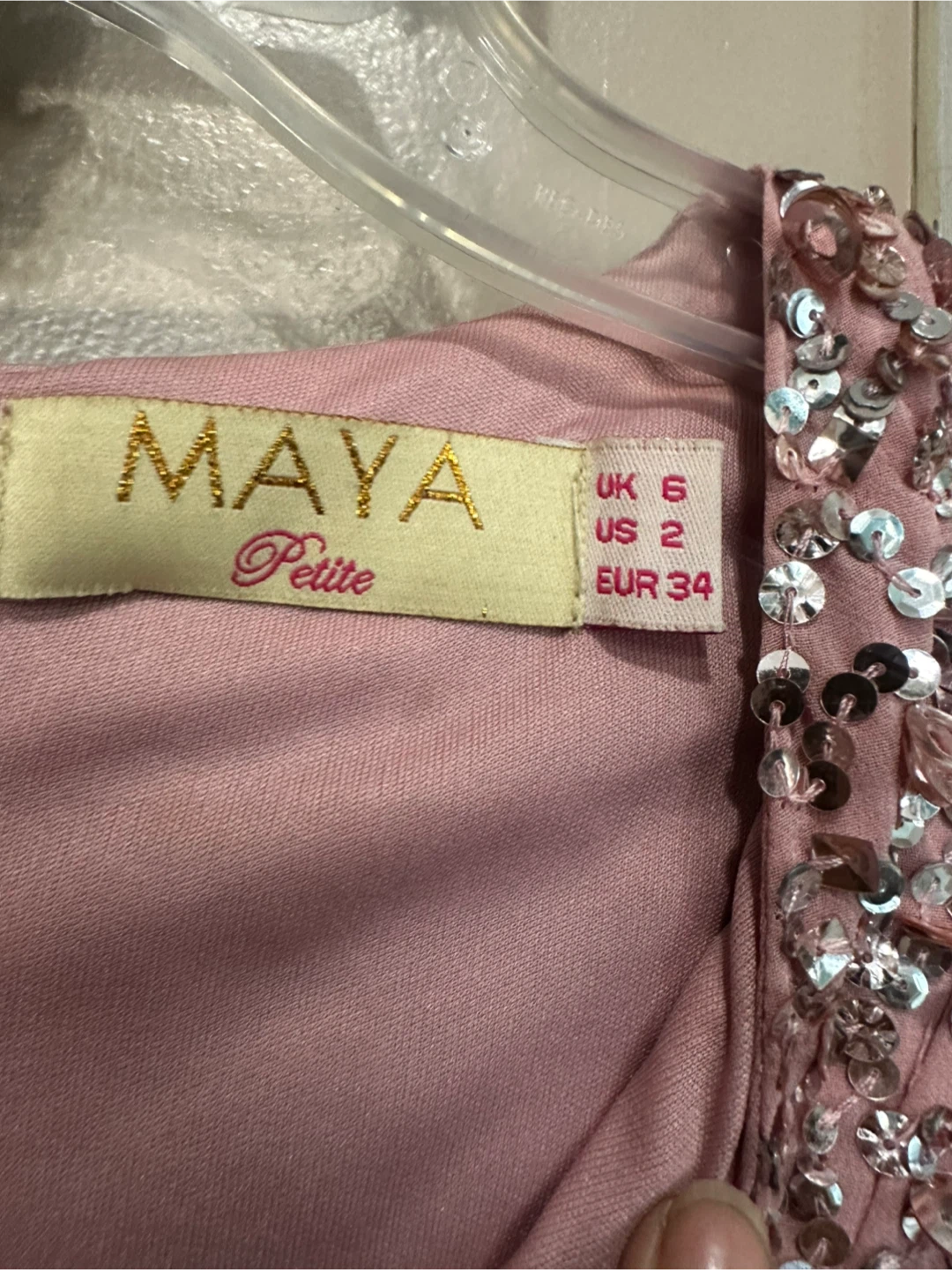 Maya Dusty Rose Sequin Capelet Maxi Dress - photo 4
