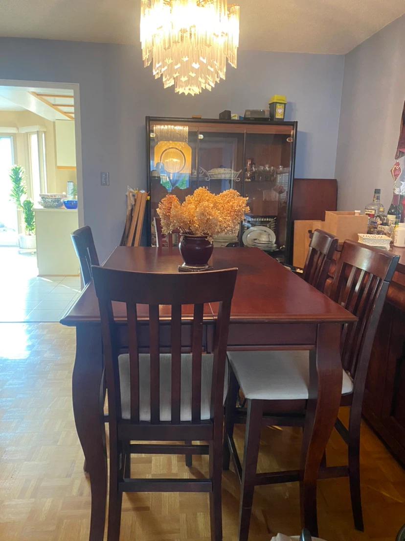 Solid Wood Dining Table and Chairs - photo 3